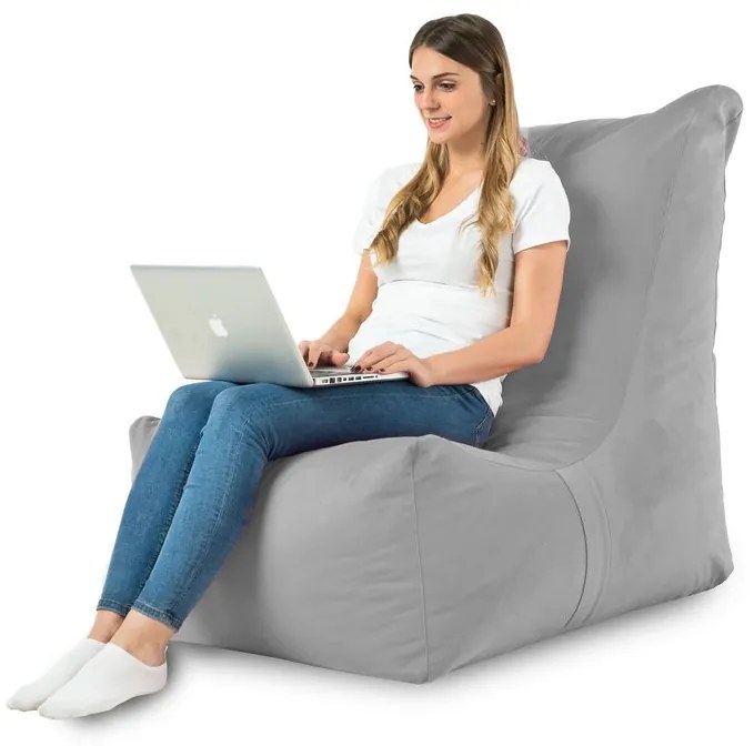 INTERMEDIC SK Sedací vak Distinto Plyš Farba: 15. Sv. sivý