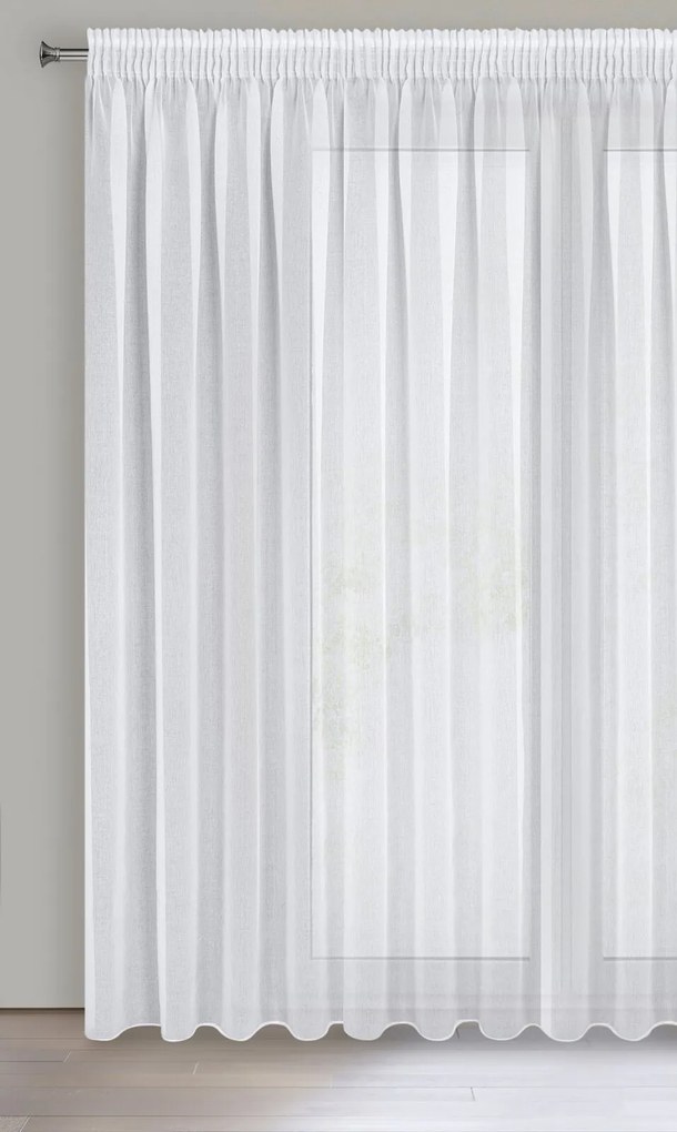 ZÁCLONA NA PÁSKE ELPIDIA 350X250 CM BIELA