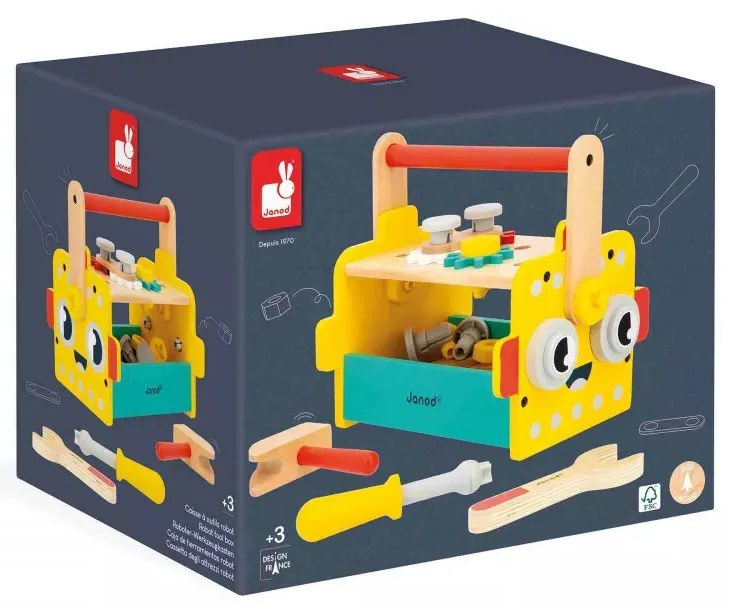 BricoKids - Mini pracovný box s náradím - 30 ks