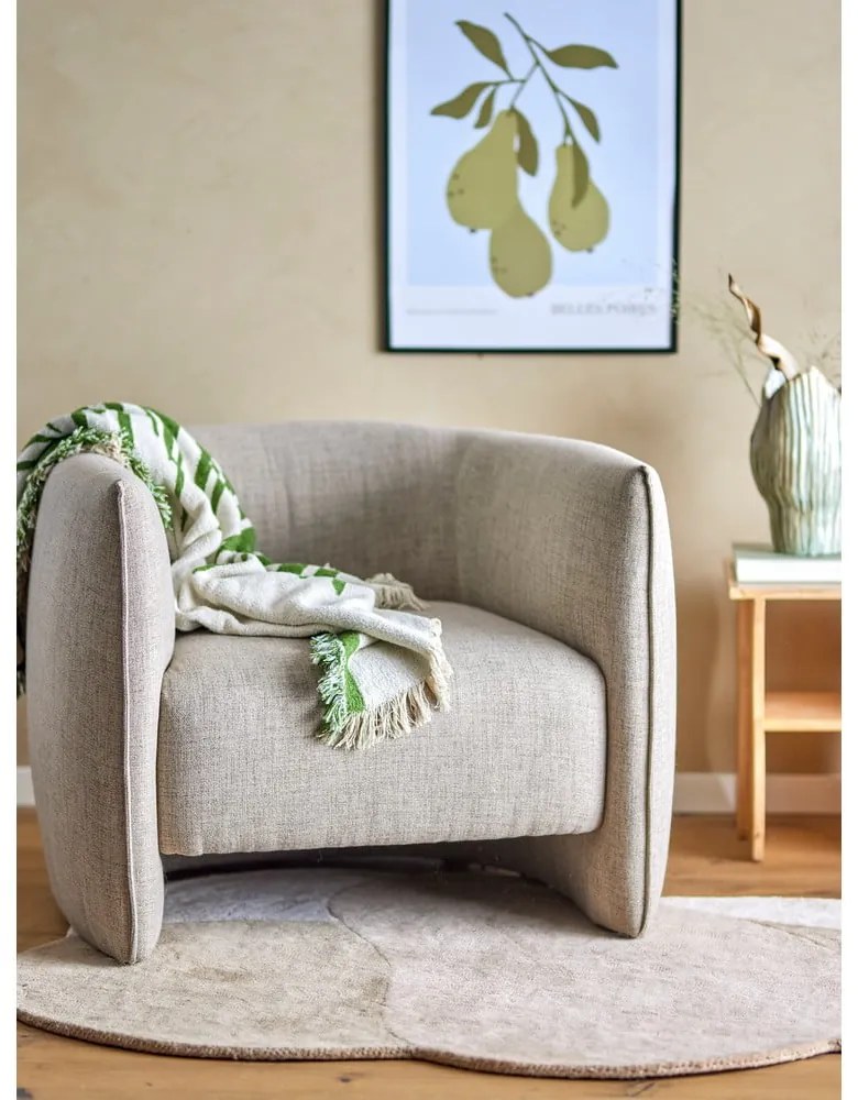 Béžové kreslo Bacio – Bloomingville