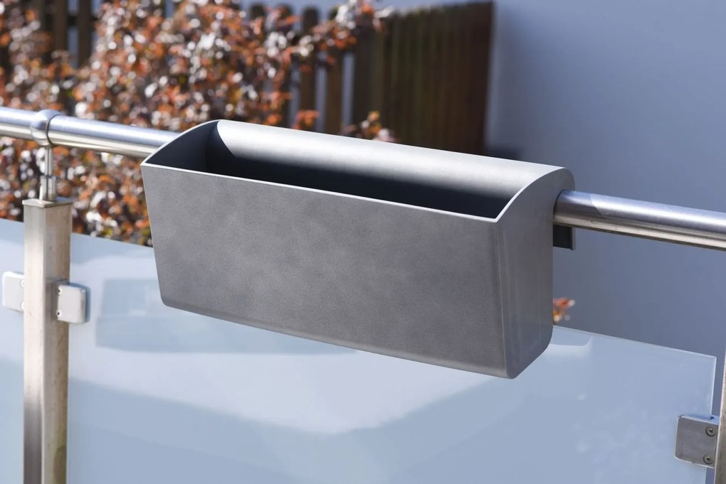 Balkónový hrantík BALKONA CLASSICO, plast, šírka 50 cm, antracit