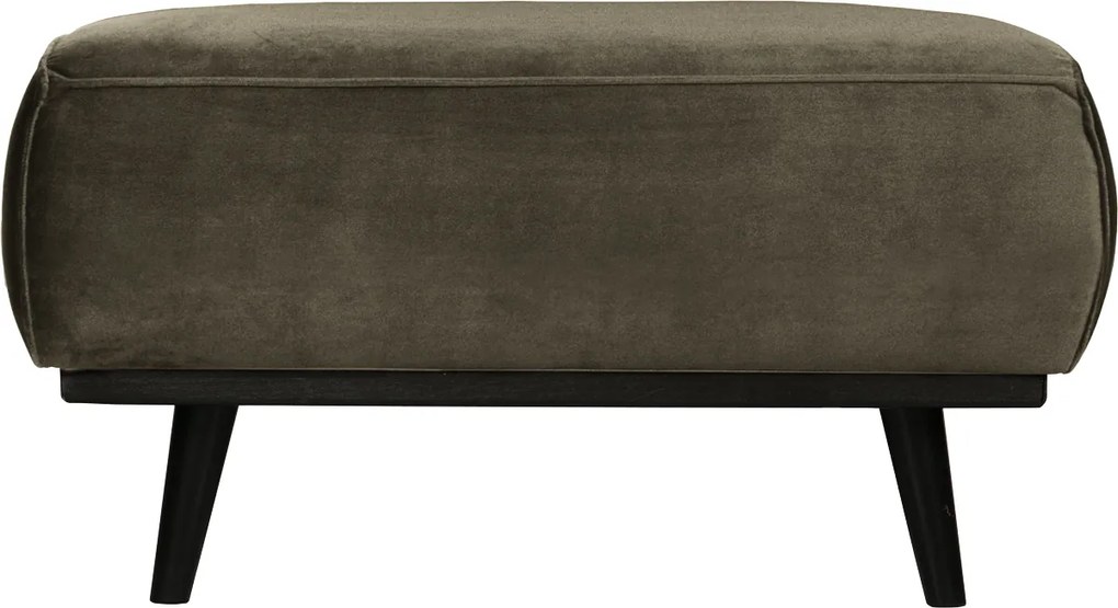 BePureHome Statement zamatový ottoman - Tmavohnedá