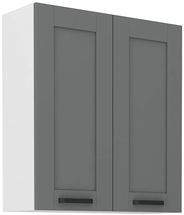 Kuchynská skrinka Luna dustgrey/biela 80G-90 2F