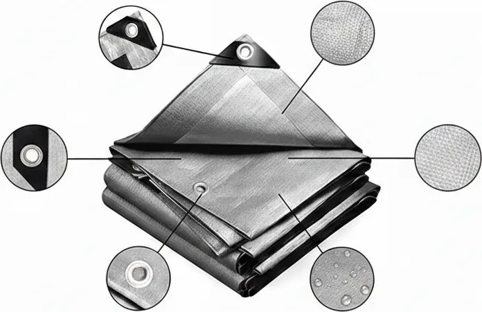 Bradas Krycia plachta strieborná 2x4 m 260 g/m2