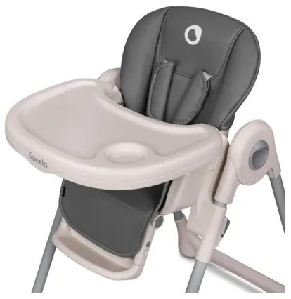 Lionelo - Detská jedálenská stolička ZANNA šedá