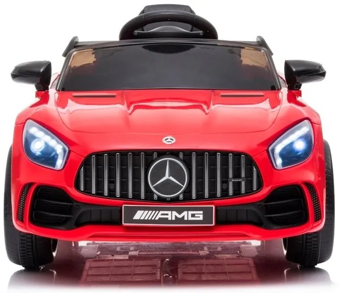 LEANTOYS ELEKTRICKÉ AUTÍČKO MERCEDES GT R - NELAKOVANÉ - ČERVENÉ - 2021  MOTOR 2X45W BATÉRIA 1 x 12V4,5Ah