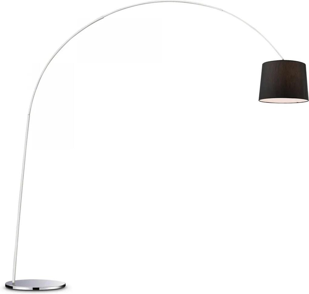 Ideal Lux 014371 stojaca lampa Dorsale Black 1x75W | E27