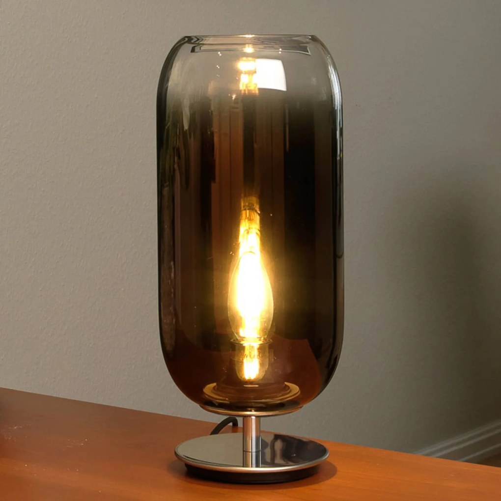 Artemide Gople Mini stolová lampa bronz/strieborná