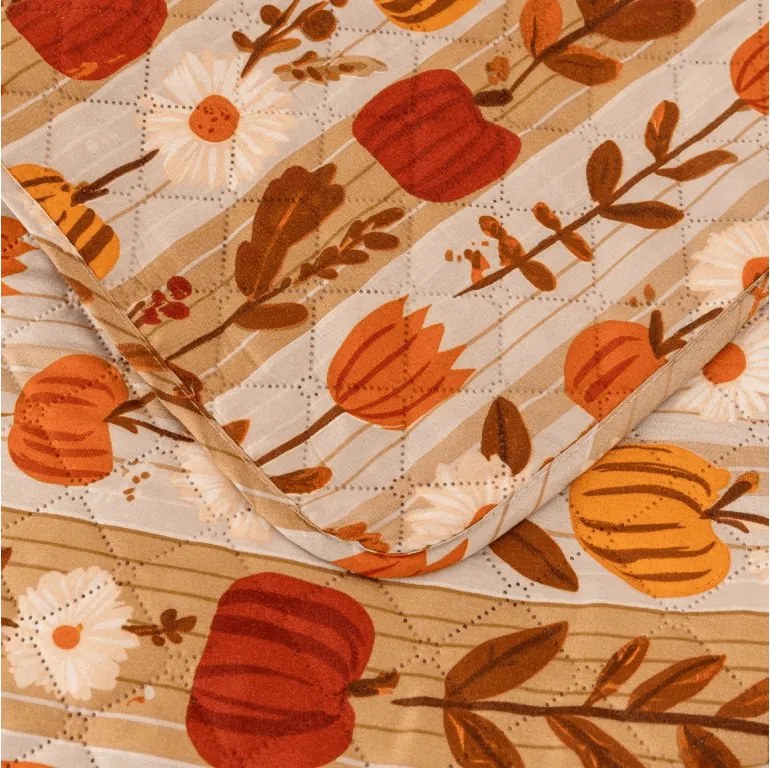 Prehoz na posteľ PUMPKIN STRIPES, farebný Rozmer: 220 x 240 cm