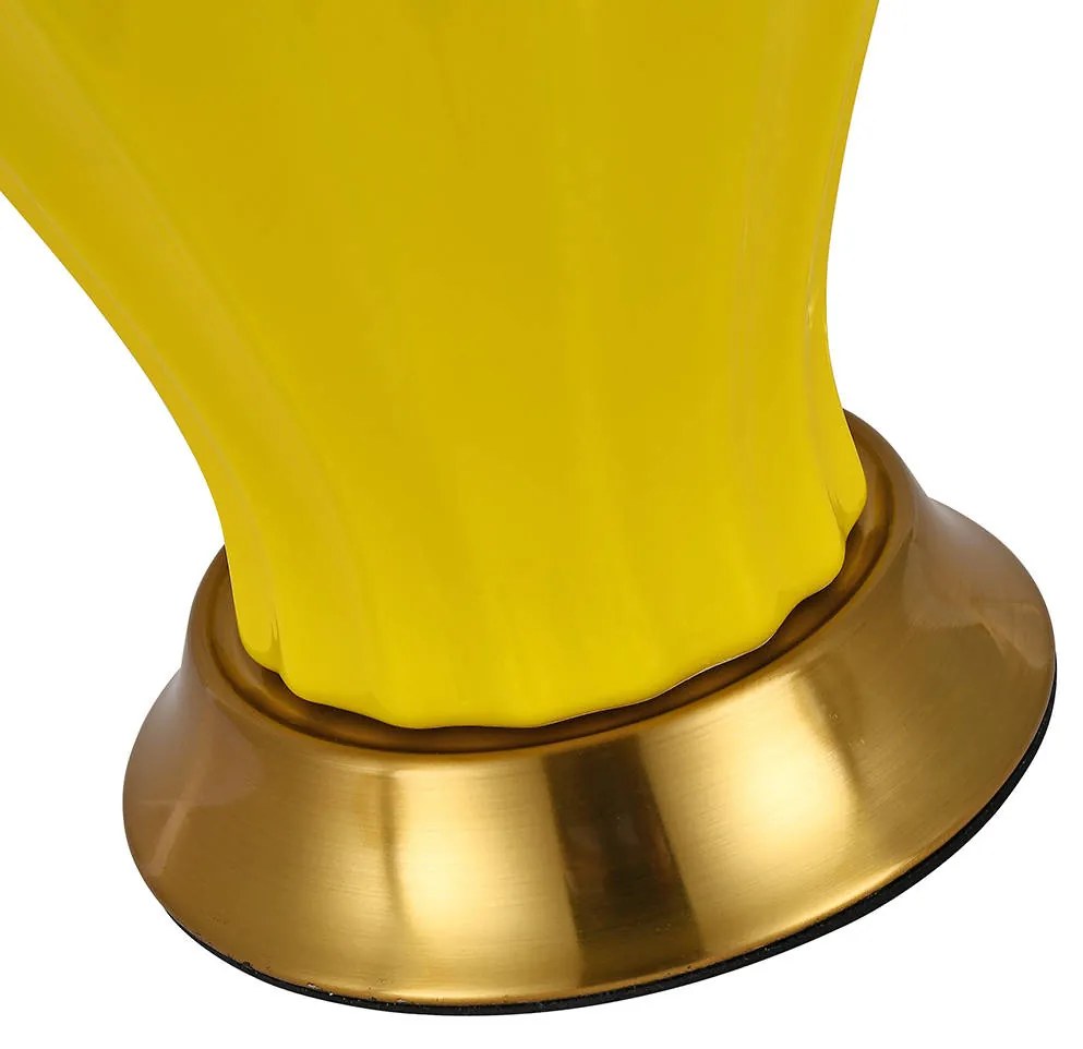 Stolová lampa Cypr v žltej farbe