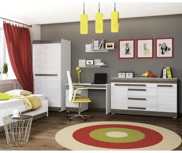 Nástenná polica SARPA 23x92 cm biela