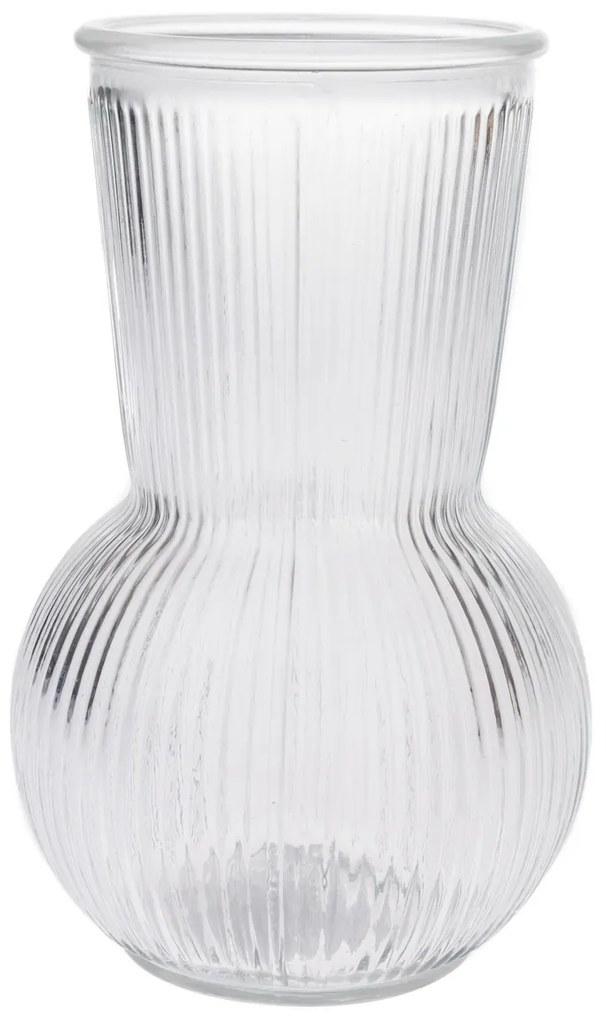 Sklenená váza Silvie, číra, 11 x 17,5 cm
