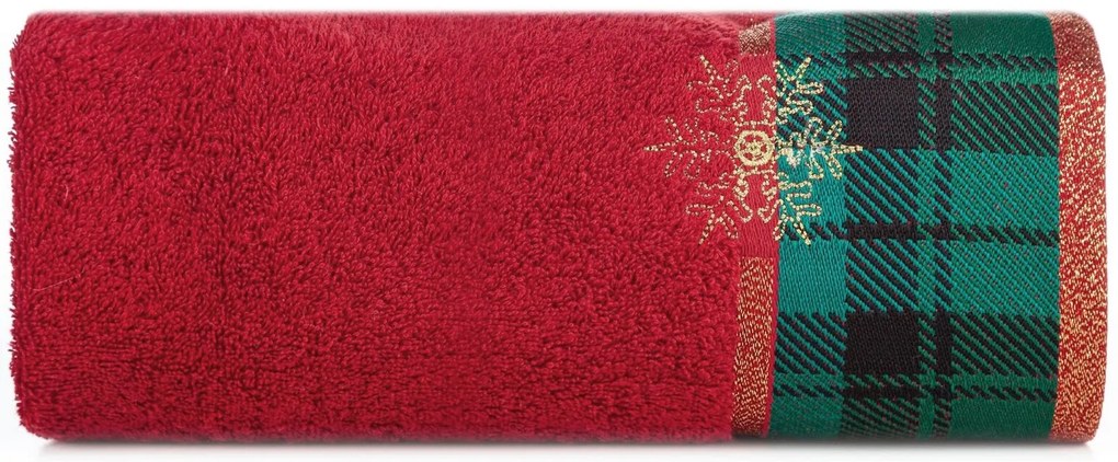 VIANOČNÝ FROTÉ UTERÁK CHERRY SADA 3KS 70X140 CM BORDOVÁ