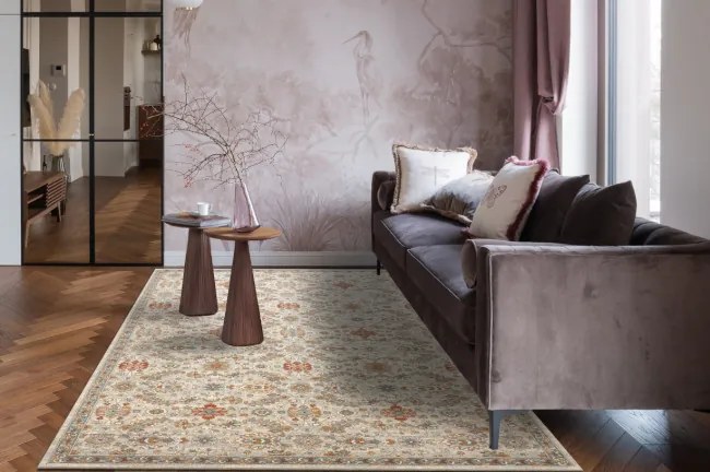 Koberec SOHO 477.07.LA110 OSTA naturálny béžový / terakotový