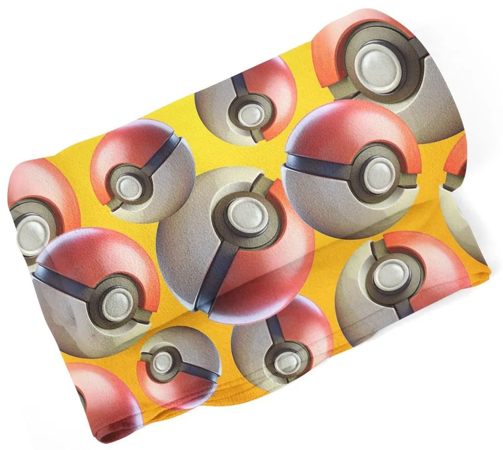 Sablio Deka Pokemon ball Pattern - 150x120 cm
