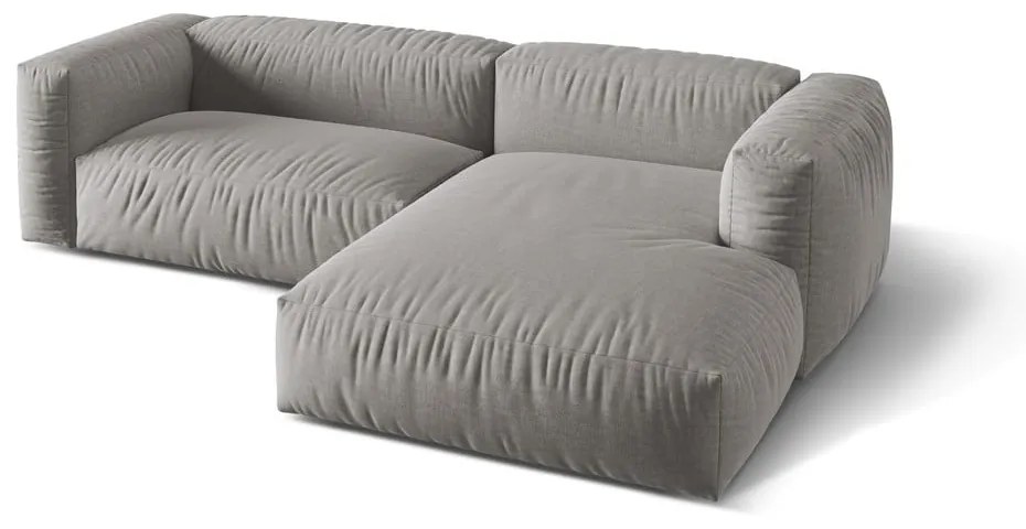 Svetlosivá modulárna rohová pohovka (pravý roh) Martina – Micadoni Home