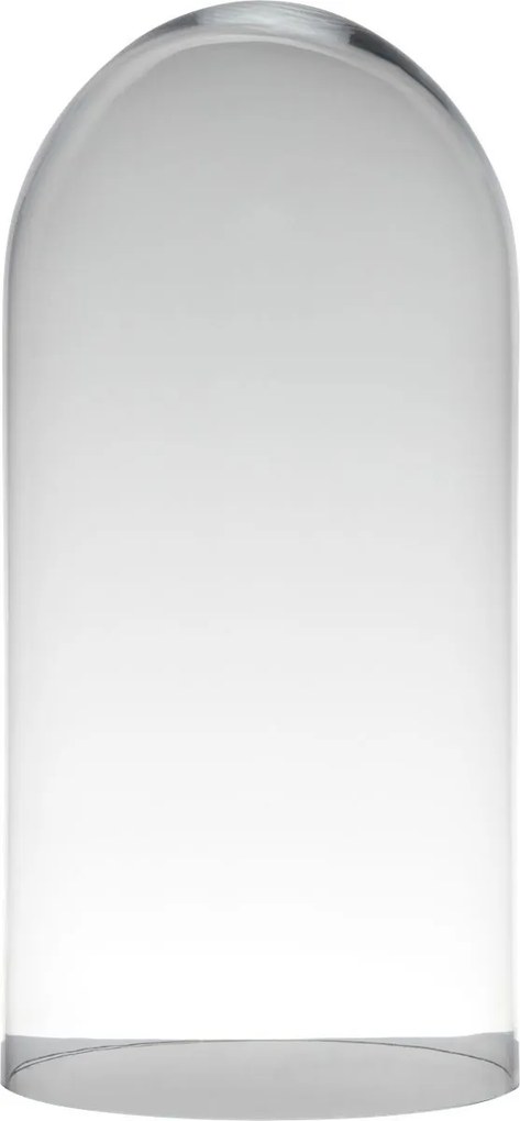 Sklenený transparentný poklop Hugo glass – 19*19*40 cm