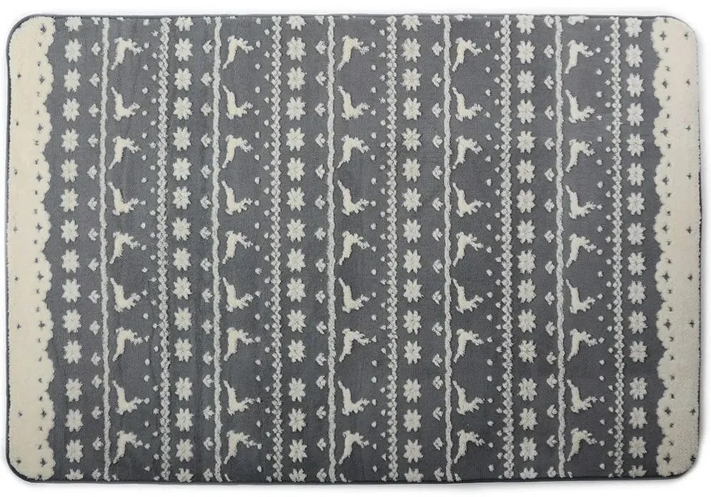 Tutumi Bergen, plyšový 3D koberec 140x200cm, šedá, SHG-04000