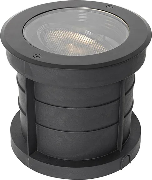 Sada 6 stmievateľných vonkajších zemných bodových svietidiel čiernych IP65 vrátane LED - Delux Honey