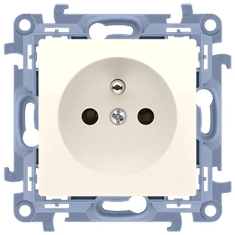 Jednoduchá zásuvka s/u krémový CGZ1.01/41