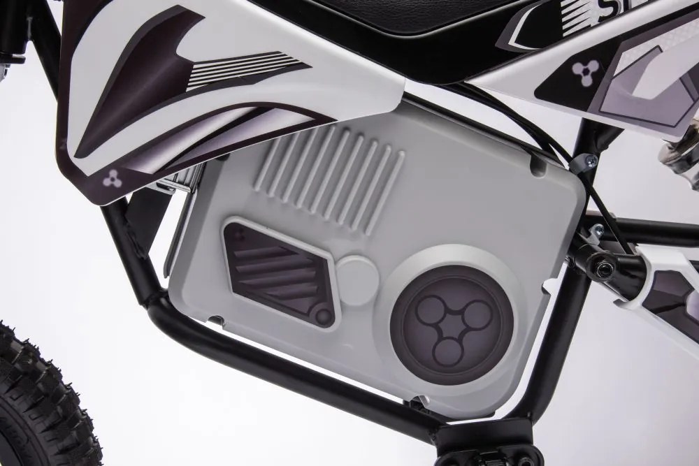 LEAN CARS Elektrická motorka krosová A9901 36V, biela