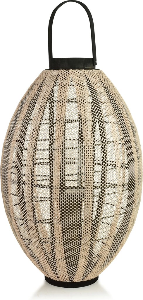 Lucerna LEVI 70 cm béžová/čierna
