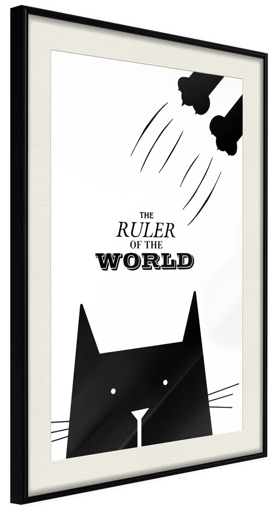 Artgeist Plagát - The Ruler Of The World [Poster] Veľkosť: 20x30, Verzia: Čierny rám s passe-partout