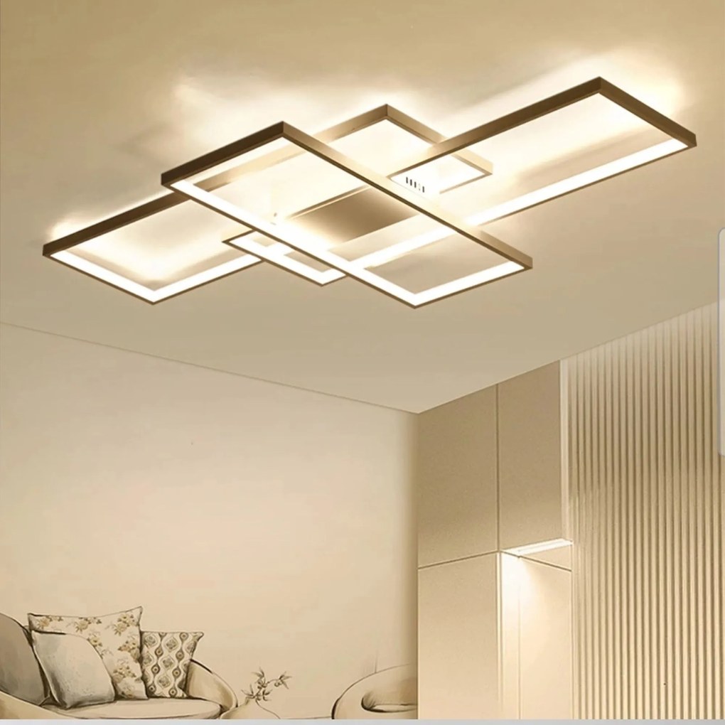 Toolight - LED stropné svietidlo + diaľkové ovládanie APP385-CP, chrómová, OSW-07860
