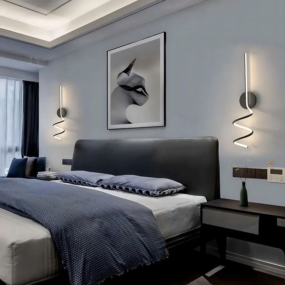 Toolight Toolight, LED nástenné svietidlo 26W, 3000K, LHJ061-W, čierna, OSW-50053