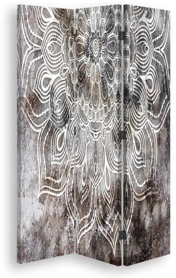 Ozdobný paraván, Orientální ornament - 110x170 cm, trojdielny, klasický paraván