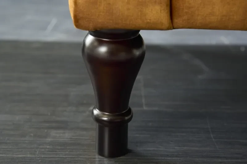 Pohovka Paris Chesterfield zamat horčicovo žltá
