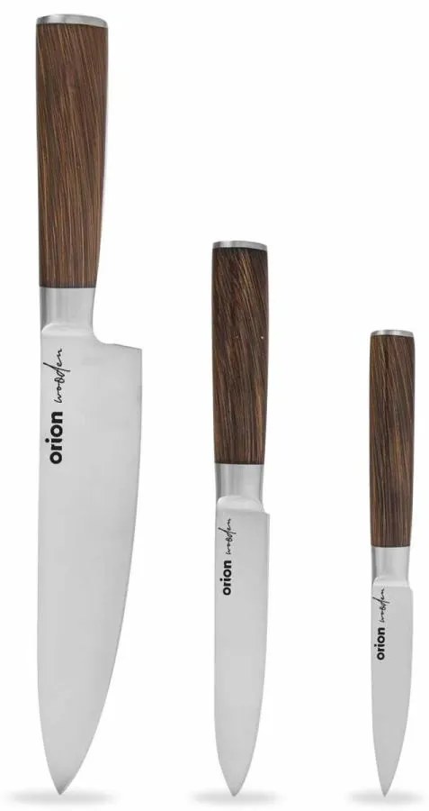 Kuchynský nôž WOODEN sada 3 ks