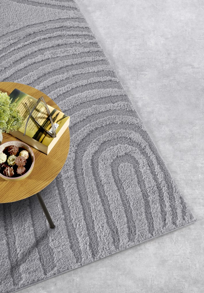 Kusový koberec Gallery 106085 Light Grey z kolekcie Elle, 80x120, šedá, obývacia izba, ELLE Decoration