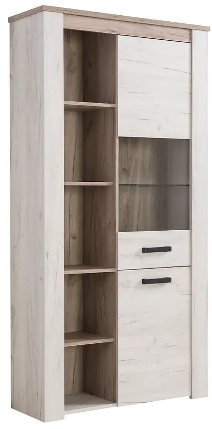 Vitrína Kent POP V biely dub 11008835