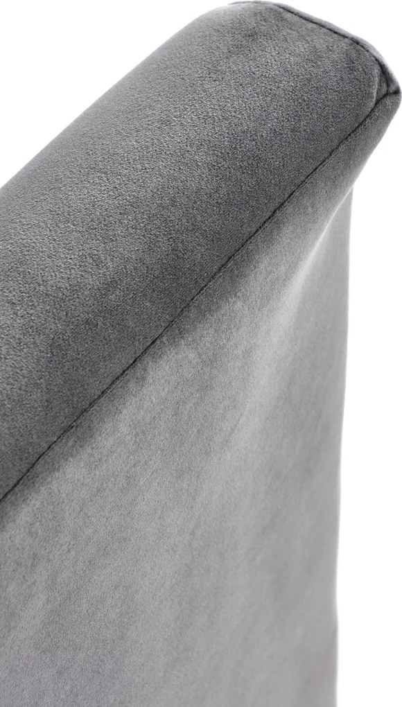 Kreslo ALESSIO - čalúnené - popolavé/prírodné