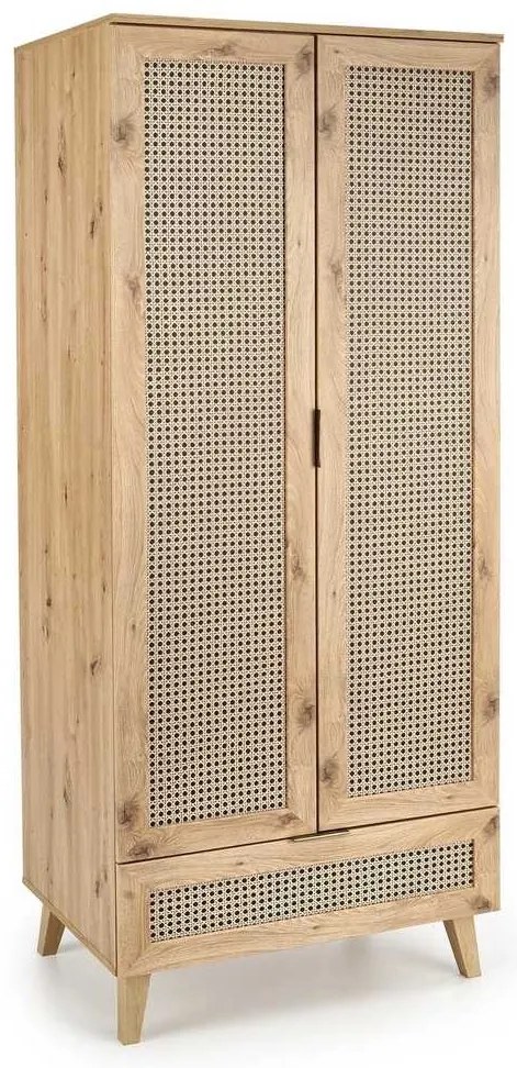Šatníková skriňa Rustico, dub artisan