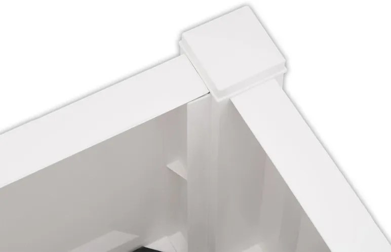 KHW Kvetináč s mriežkou, 110 l (biela)  (100290574)