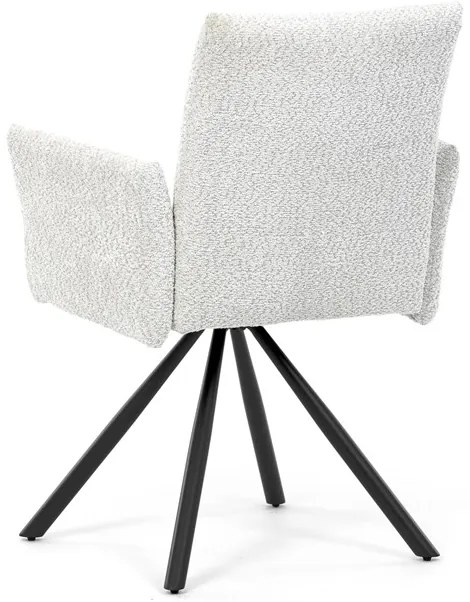 Autronic BONTEC Jedálenská stolička, krémová, látka bouclé, DCH-W1117 CRM2 Farba: Hnedá