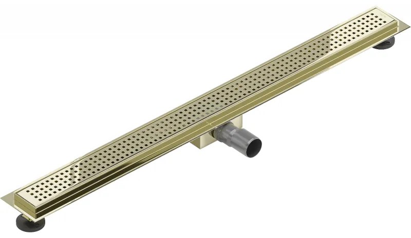 Mexen Flat M08 nerezový sprchový žľab 100 cm, zlatá, 1525100-15