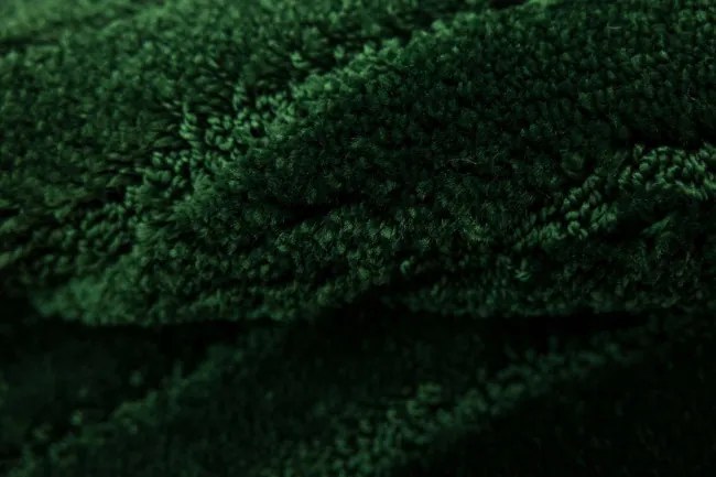 Kúpeľňový koberček Sara fľaškovo zelený, vlny