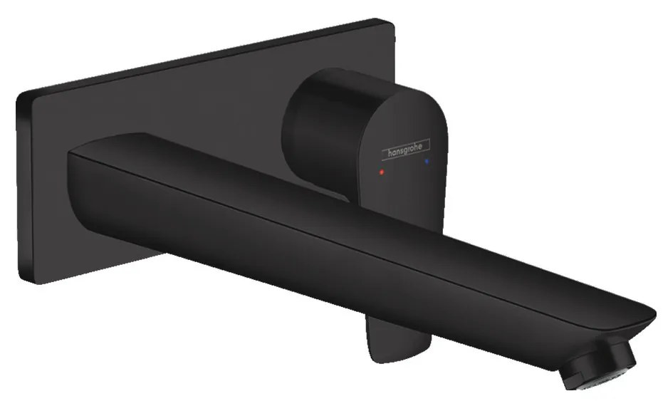Hansgrohe Talis E, páková umývadlová batéria pod omietku, s výtokom 22,5 cm, čierna matná, HAN-71734670