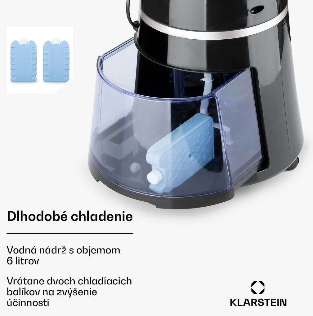 Klarstein Skyscraper Ice Smart, 4-v-1 ochladzovač vzduchu, ventilátor, 210m³/h, WiFi, diaľkové ovládanie