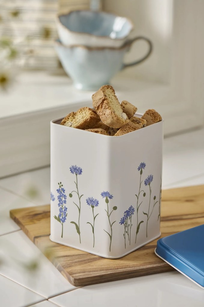 Ib Laursen Plechová dóza s vekom Cornflowers