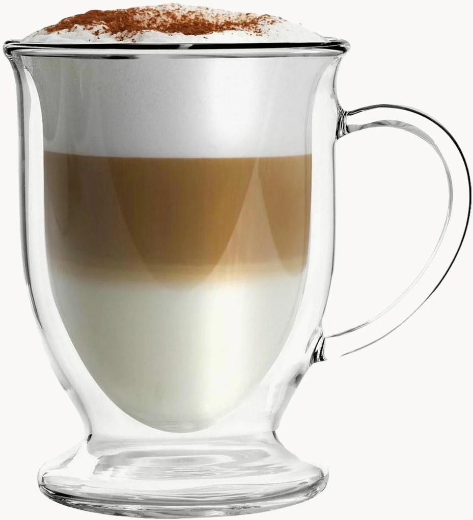 Borosilikátové hrnčeky na latte macchiato Amo, 2 ks