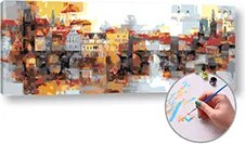 Maľovanie podľa čísel VÝCHOD SLNKA V MESTE – vysoká náročnosť