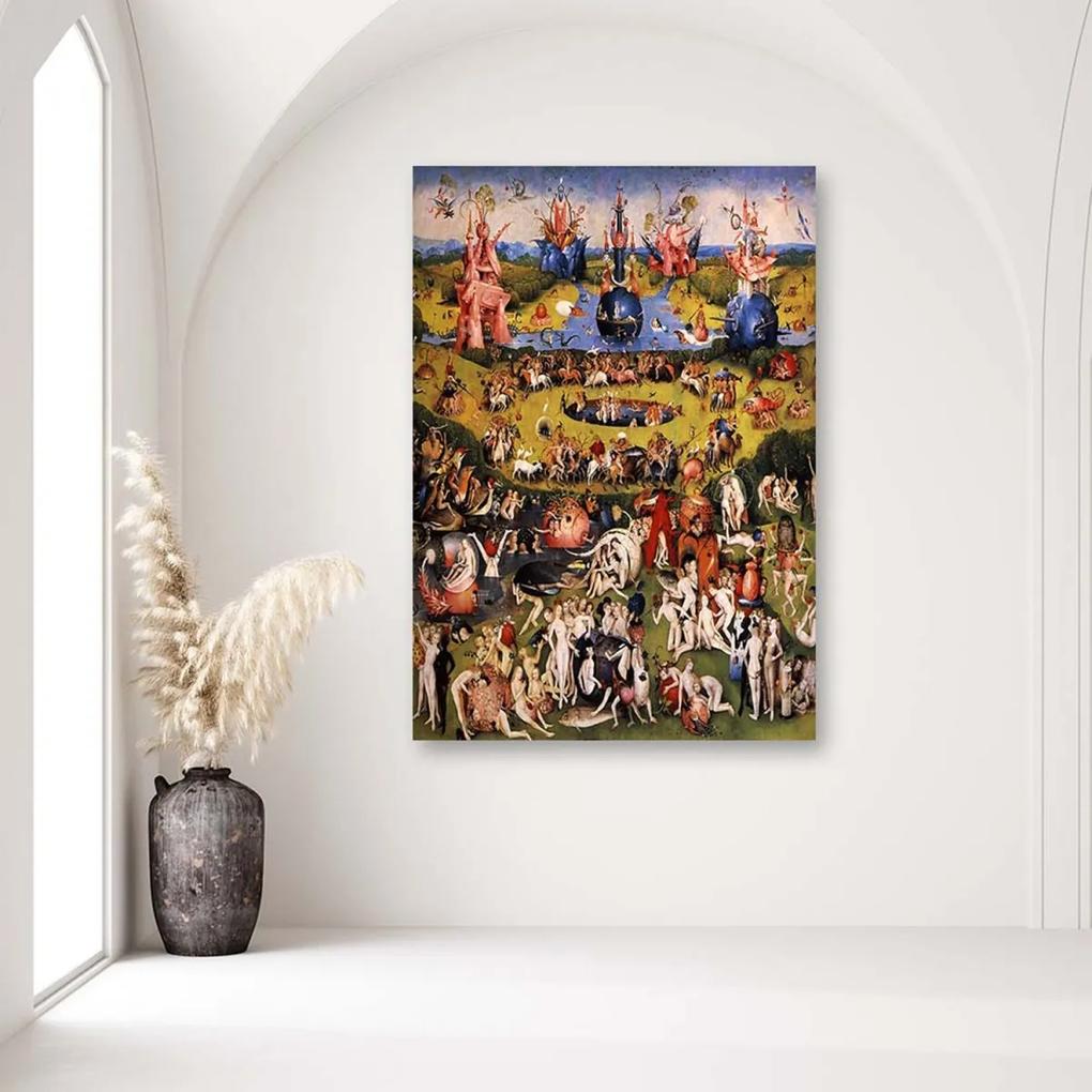 Obraz na plátně REPRODUKCE Zahrada rozkoší - H.Bosch - 60x90 cm