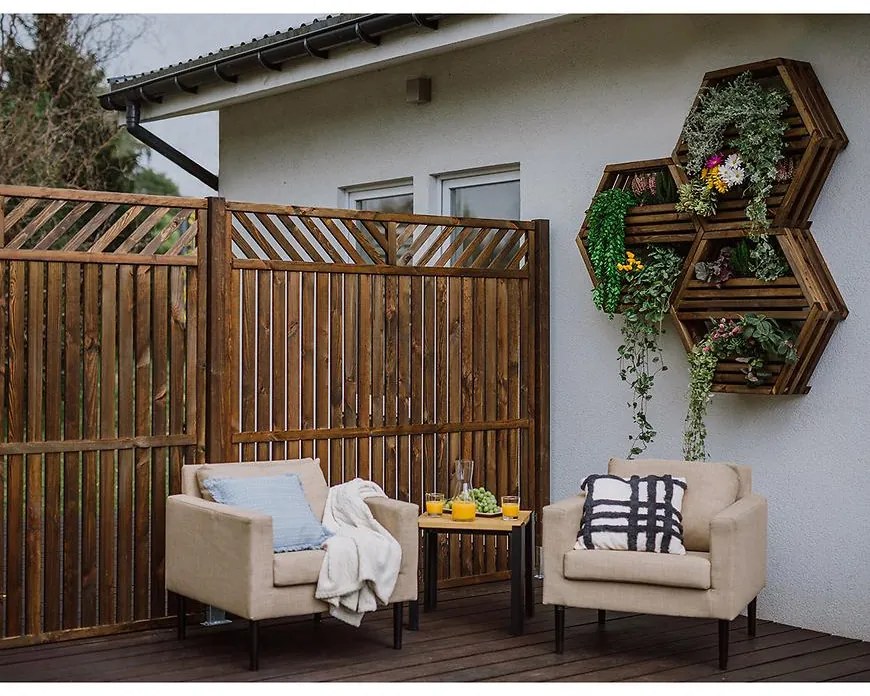 Polička Hexen maxi čokoláda 80x20x69 cm