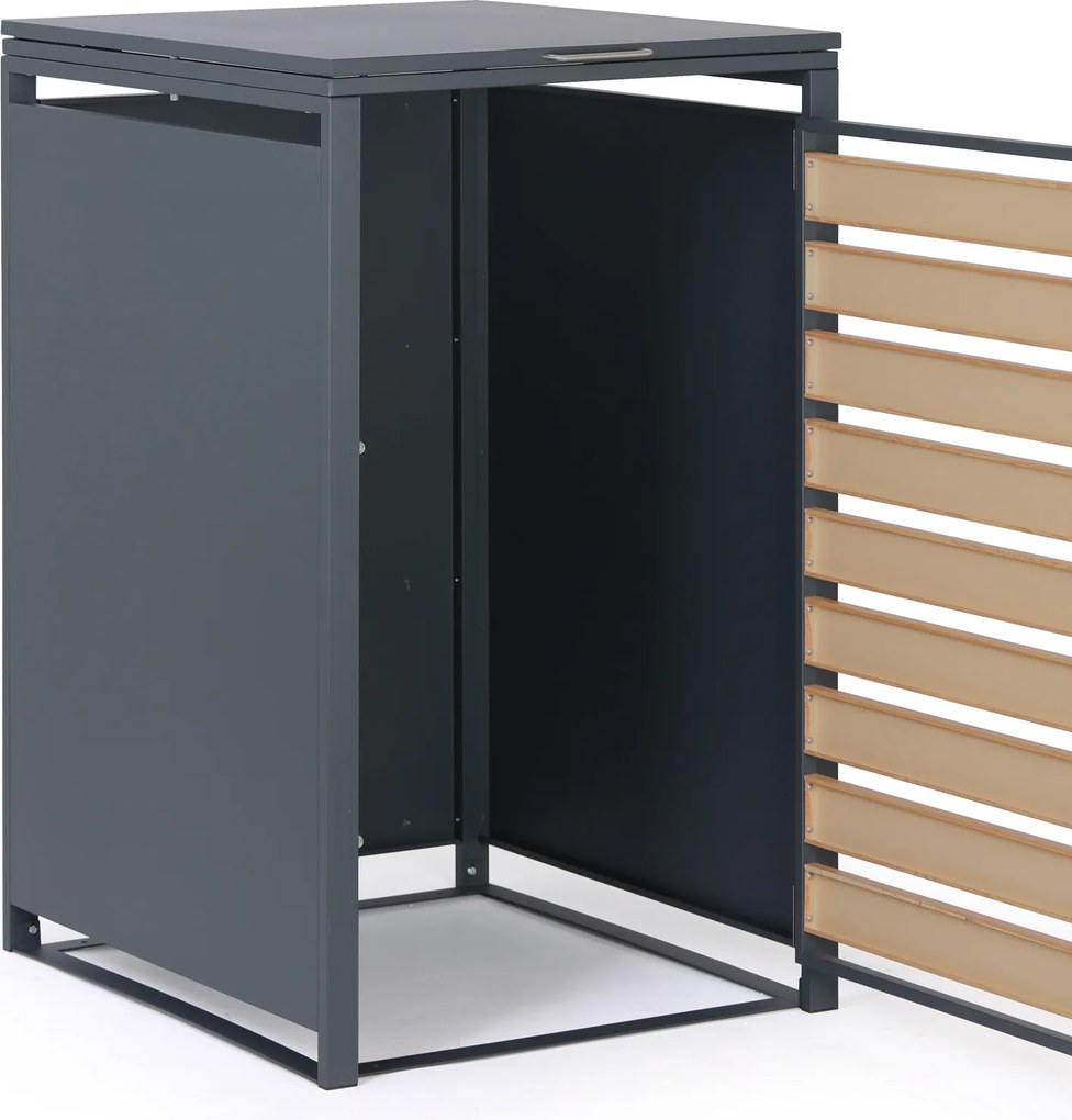 Prístrešok na popolnicu 240 l, 1160 x 695 x 800 mm, dekor dreva
