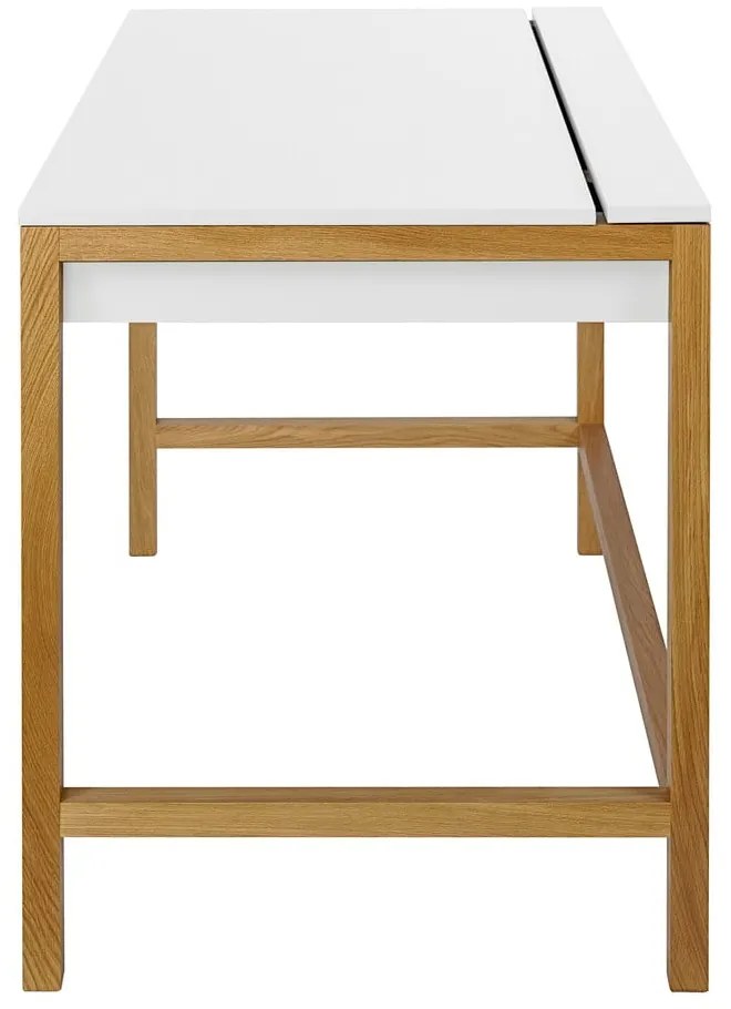 Pracovný stôl s bielou doskou Woodman NorthGate