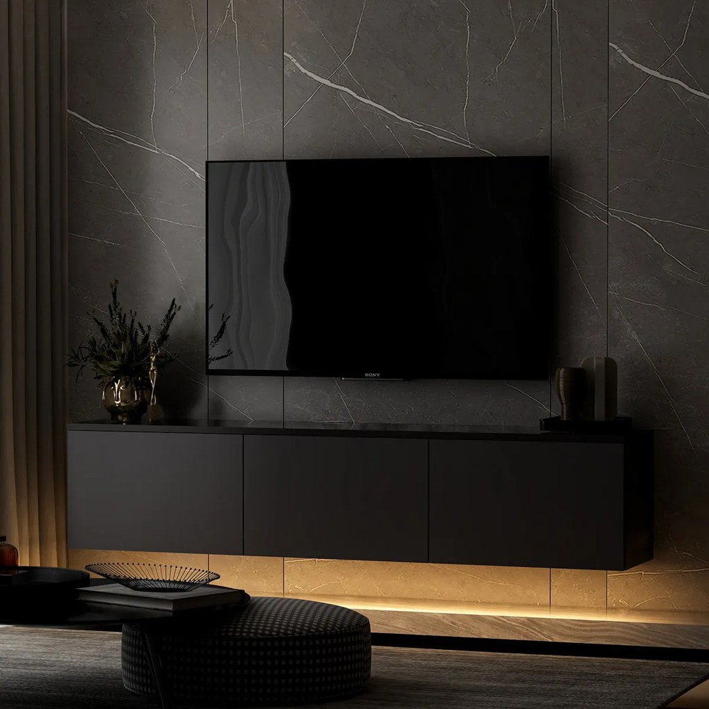 TV stolík Neon Illuminated Anthracite